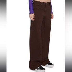 Delias Brown Dolls Kill Wide-Leg Carpenter Pants